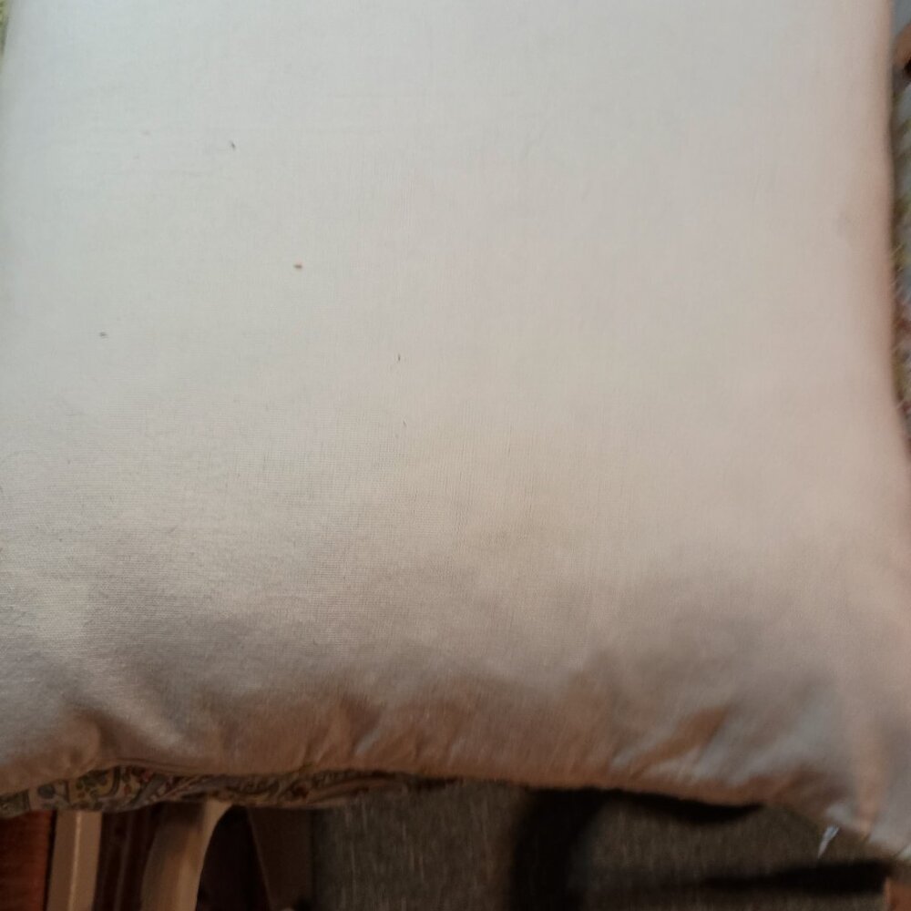 19" square embroidered throw pillow - Picture 3 of 3